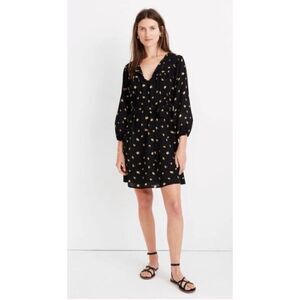 Madewell Tie-Waist Mini Dress in French Daisies Size M / Néw With Tags